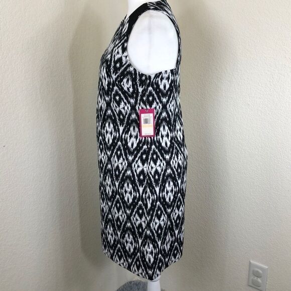 Vince Camuto Black White Modern Tribe Dress Size 2 NWT - Picture 4 of 8